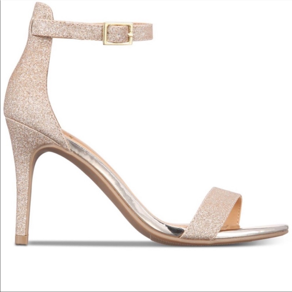 Material Girl Blaire Gold Sandals Size 10